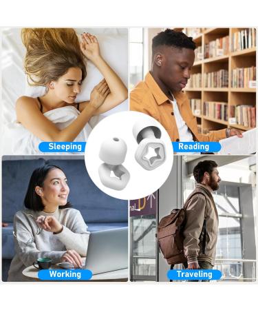 Ear Plugs for Sleeping - Soft Silicone Noise Reduction Earplugs (3 Pairs 3 Sizes) for Sleep Work Flights & Concerts | Reusable & Washable - Buy Online on GoSupps.com