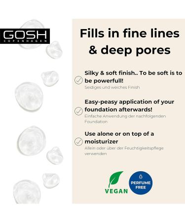 Gosh Velvet Touch Foundation Primer Classic | Vegan Colorless & Odorless | Smooths Skin Minimizes Pores | 30ml for Perfect Makeup Finish - Buy Online on GoSupps.com