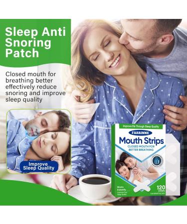 Farrinne Mouth Tape for Sleeping - 120 Pcs | Gentle Anti-Snoring Mouth Strip for Improved Nasal Breathing & Better Nighttime Sleep - Buy Online on GoSupps.com