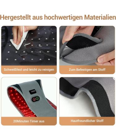 ComfyTemp 3-Chip Electric Heating Belt - 4 Modes 3 Intensities for Back & Shoulder Relief | Weight Loss & Timer | 1.8m Long Cable - Buy Online on GoSupps.com