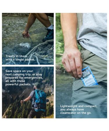 P&G Purifier of Water Portable Water Purifier Packets - 240 Packets - Buy Online on GoSupps.com