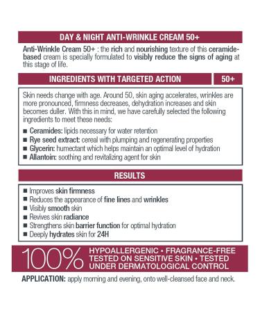 MARCELLE Anti-Wrinkle Cream Ages 50+ 1.7 ounces - Buy Online on GoSupps.com
