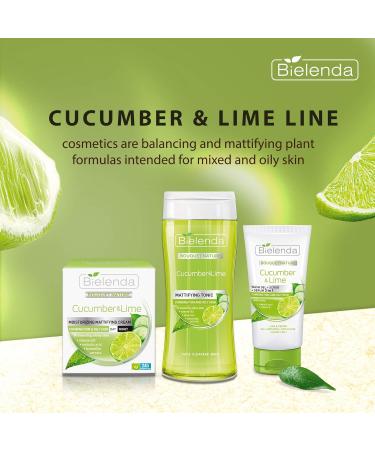 Bielenda Cucumber & Lime Mattifying Moisturizer Cream for Mixed & Oily Skin 1.7 oz | International Shipping Available - Buy Online on GoSupps.com