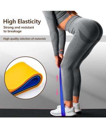 JTW Exercise Bands - Resistance Bands for Men & Women | Set of 5 for Effective Leg & Butt Workouts - Buy Online on GoSupps.com