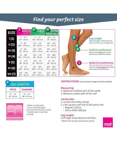 Buy Mediven Plus Calf-High Compression Socks for Men & Women - 20-30 mmHg Closed Toe Beige - Extra Wide with Silicone Band - International Shipping Available - Buy Online on GoSupps.com