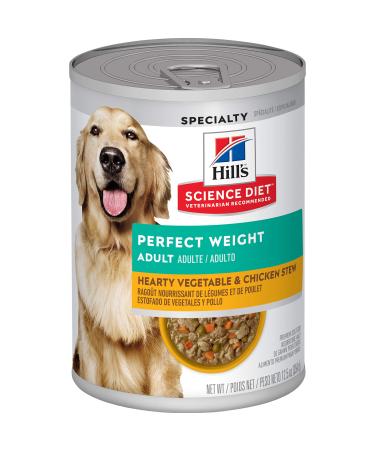 Hill's Science Diet Canned Wet Dog Food, Adult, Perfect Weight for Weight Management, Pack of 12 12.5 Ounce (Pack of 12) White - Buy Online on GoSupps.com