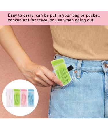 200 Double Head Plastic Toothpicks - Interdental Cleaning Brush for Easy Oral Hygiene - Buy Online on GoSupps.com