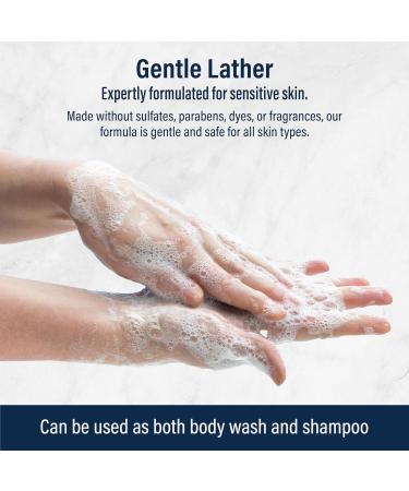 Dr. Eddie's Dermal Defense Bundle - Sensitive Skin Body Wash & Moisturizing Cream for Dry Itchy Eczema Prone Skin Unscented Hydration for Men & Women - 8 oz Body Wash & 12 oz Moisturizer - Buy Online on GoSupps.com