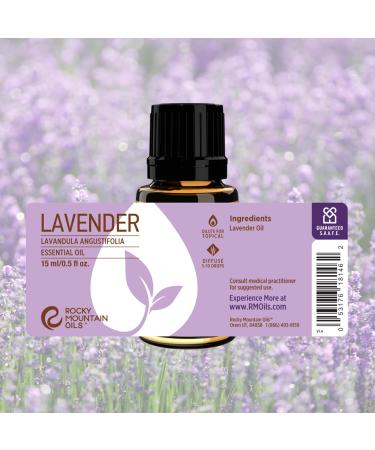 Buy Rocky Mountain Oils Purify Lavender Essential Oil - Organic Diffuser Oil for Aromatherapy | Frankincense & Sage Blend | Perfect for Spa Hotel & Sleep - Buy Online on GoSupps.com