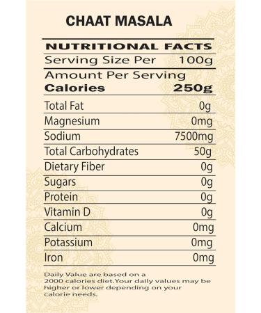 Chaat Masala 200g - The Worldwide Mint's Blend | Premium Artisan Spice Mix | All Natural, No Artificial Colors | Great Tasting Seasoning - Buy Online on GoSupps.com