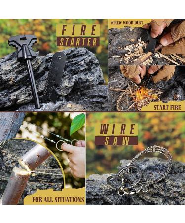 Survival Kit for Men - Emergency Gear & Equipment, Hunting, Fishing, Camping Accessories - Birthday Gift for Husband, Dad, Boyfriend - 14 in 1 Cool Gadget - Buy Online on GoSupps.com