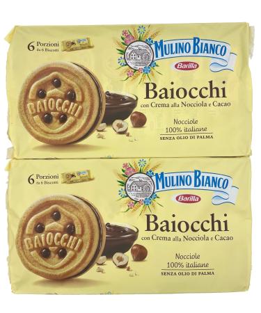 Mulino Bianco Baiocchi Biscuits (6x56g) - PACK OF 2