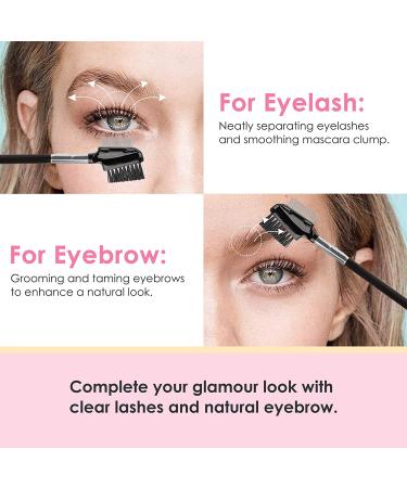 Chrontier Stainless Steel Eyelash & Eyebrow Brush Spoolie Comb for Women - Reusable Dual Mascara Applicator & Makeup Tool - Buy Online on GoSupps.com