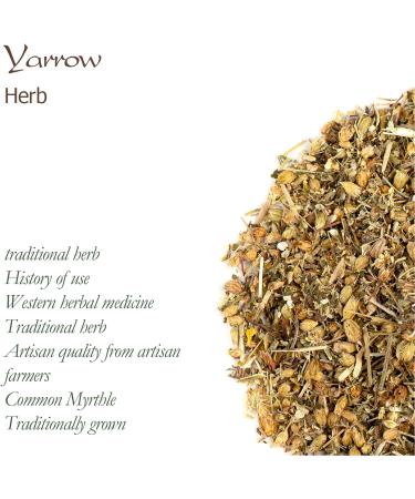 Yarrow Leaf and Flower Organic - Dried Achillea Millefolium Tea - Yarrow Tea Organic Dried Yarrow Flowers Yarrow Flower Tea - Buy Online on GoSupps.com