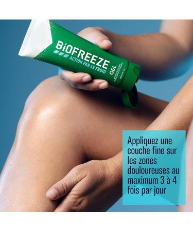 Biofreeze - Pack of 3 Cold Action Gel Tubes - Relieves muscle and joint pain - 3 x 118ml - Buy Online on GoSupps.com