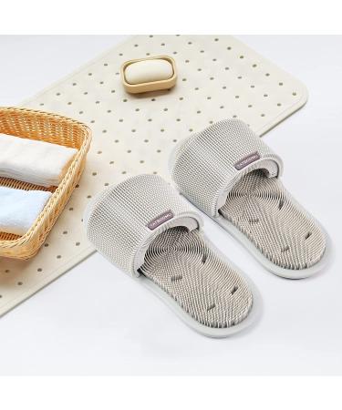 TATBOOMU Shower Foot Scrubber - Soft Silicone Bristles, Non-Slip Suction Cups, Exfoliates & Massages Feet, Improve Circulation - Gray (1PCS) - Buy Online on GoSupps.com