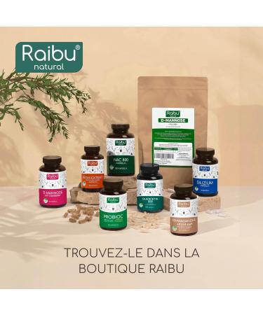 Querc tine 180 G lules pour 6 Mois - 500 mg par G lule Querc tine issue des Fleurs de Sophora Japonica - Flavono des Haute Biodisponibilit - Test en laboratoire Sans Additifs - RAIBU - Buy Online on GoSupps.com