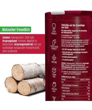 Xucker Premium Birch Sugar 1kg + Refill Pack | Vegan Low-Calorie Sugar Substitute for Cooking & Baking | Tooth-Friendly Xylitol Alternative - Buy Online on GoSupps.com