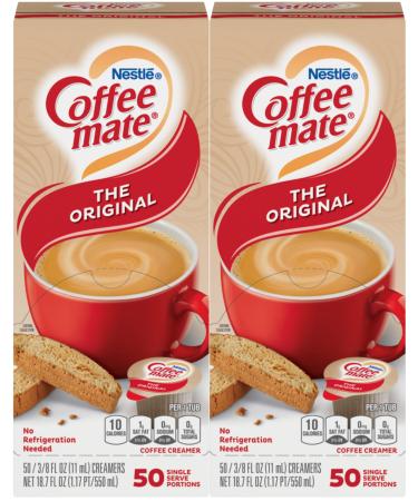 Nestle Coffee-Mate Liquid Creamer Original 2-pack 50 Count Each 50 Count (Pack of 2)