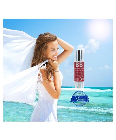 BB Cream SPF 50 - All Natural 30ml | 99% Natural & 13% Organic | Jojoba & Argan Oil | Makeup Concealer Sun Protection - Made in Europe - Buy Online on GoSupps.com
