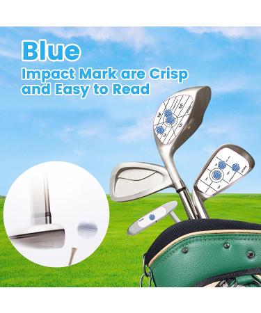 Seticek Golf Impact Tape Set - 300Pcs for Sweet Spot Analysis | Golf Club Stickers for Woods, Irons, Putters | Training Aid for Ball Striking | Right-Handed Golfer - Buy Online on GoSupps.com