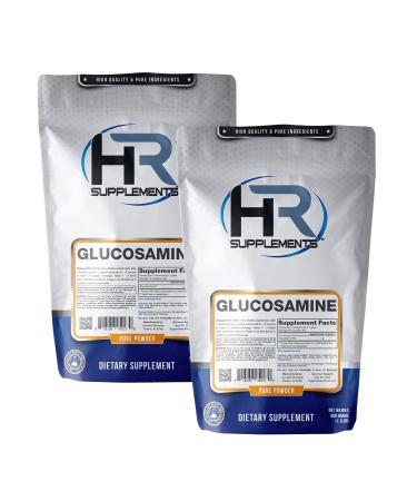 HR Supplements Glucosamine HCL Powder, 1 Kilogram (2.2 Lbs), Unflavored, Lab-Tested, Scoop Included