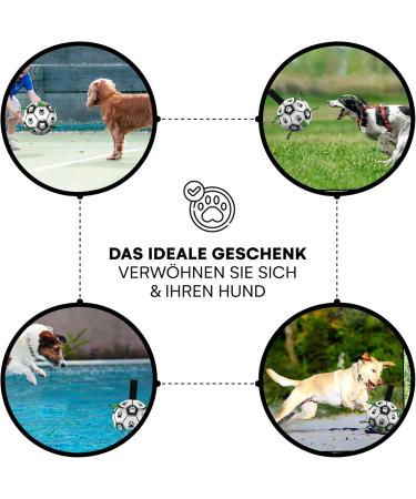 Black Rhino I Super Robust Dog Ball - Durable Interactive Dog Toys for Fetch Pull & Water Play - Available in White Green Black - Buy Online on GoSupps.com