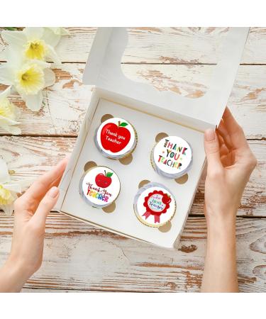 20 x Pre-Cut ThankYou Teacher School Edible Wafer Cupcake Toppers Cake Decoration Decor - Buy Online on GoSupps.com
