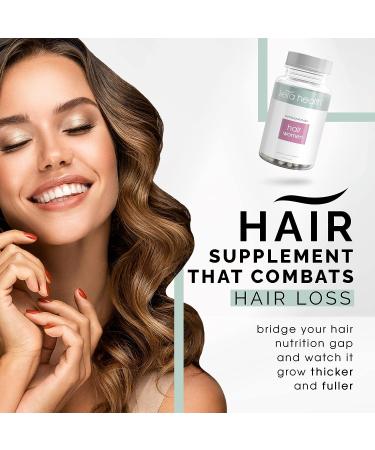KeraHealth Women's Hair Growth Supplement with Zinc, Keratin, Biotin - 60 Capsules, Gluten-Free - Buy Online on GoSupps.com