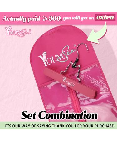 Youngsee Ombre Clip-in Hair Extensions - 55cm Real Hair 120g Brown to Blonde 7 Pieces #4/27/4 - Perfect for Long Gorgeous Locks - Buy Online on GoSupps.com