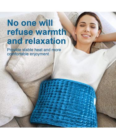 Electric Heating Pad for Back Pain Relief - 6 Heat Settings, Auto-Off, Moist/Dry Heat - Christmas Gift - 12 x 24 Navy Blue - Buy Online on GoSupps.com
