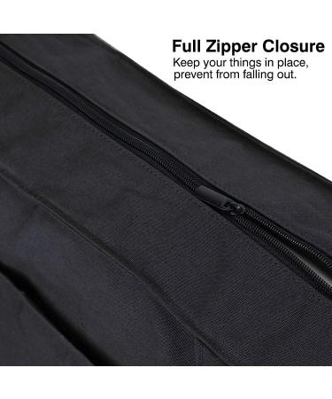 KUAK Large Yoga Mat Bag with Full Zipper Closure & 5 Pockets - Durable Yoga Mat Tote Sling for Women, Fits Most Size Mats - Black - Buy Online on GoSupps.com