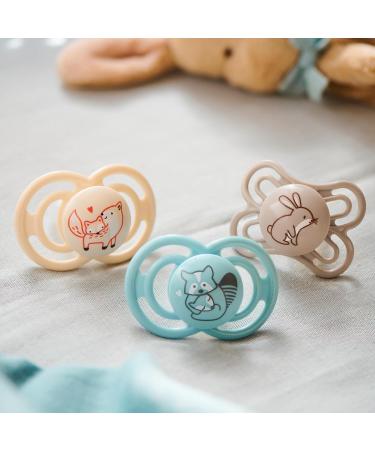 Mam Perfect Silicone Pacifier with Pouch (6 Months) - Purple Pink | International Shipping - Buy Online on GoSupps.com
