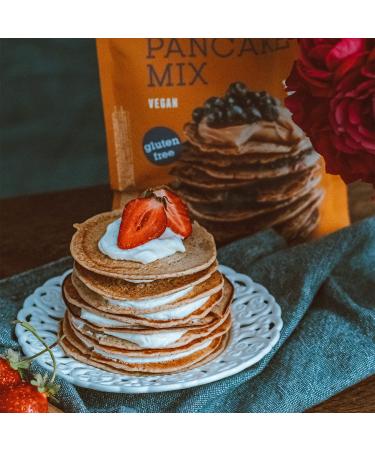 Bett'r Pancake Mix - Organic Vegan Gluten-Free Baking Mix | 6 x 400g | 25 Delicious Pancakes - Buy Online on GoSupps.com