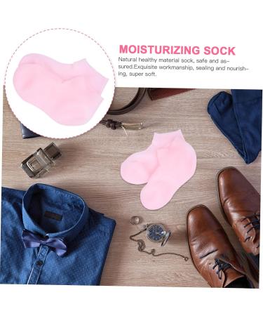 Ipetboom Ipetboom 1 Pair Protective Socks Moisturizing Foot Sock Peeling Stocking Dry Cracked Socks Heel Socks for Dry Cracked Feet Gel High Heels Foot Skin Sock Retaining Moisture Sock Sebs Pink - Buy Online on GoSupps.com
