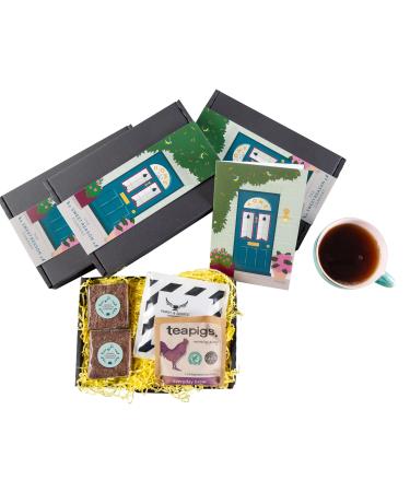 The Sweet Reason Company Brownies Coffee and Tea Luxury Letterbox-friendly Gift Box. New Home Gift Moving Gift (New Home)