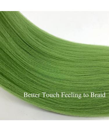 Seaweed Green Pre Stretched Kanekalon Braiding Hair 26 Pack of 3 - Human Hair Box Braids - Buy Online on GoSupps.com