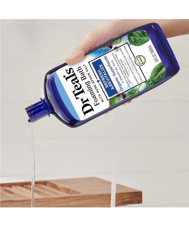 Dr Teal's Foaming Bath with Pure Epsom Salt 34 fl oz - Refresh & Revitalize with Vitamins A, B & C - Pack of 4 - Buy Online on GoSupps.com