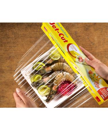 Jet-Cut Cling Film 30cm x 44m - Transparent Storage Pack of 4 | Ideal for Food & Household Use - International Shipping Available - Buy Online on GoSupps.com