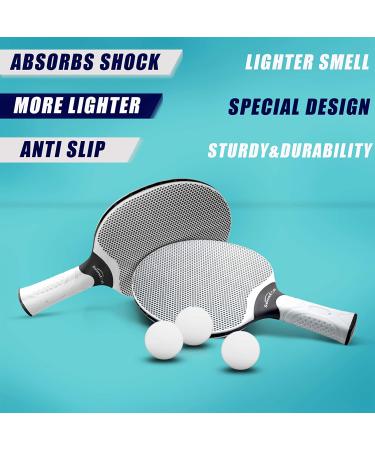 Senston Professional Table Tennis Rackets Set - Composite Rubber Ping Pong Paddle Set in Gray - Buy Online on GoSupps.com