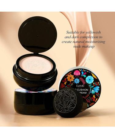 Mushroom Head Air Cushion Cream | Mushroomhead Air Cushion BB Cream - Moisturizing BB Cream Foundation Long-Lasting Coverage of Blemishes for All Natural Color - Buy Online on GoSupps.com