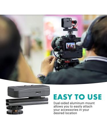 Movo DSE4 Adjustable Cold Shoe Extension Bar - 4 Rail for DSLR Lights, Monitors, Microphones & More - Buy Online on GoSupps.com