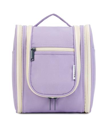 Travel Hanging Toiletry Wash Bag Makeup Cosmetic Organizer for Women (Light Purple (Medium))