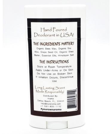 All-Natural Vegan Deodorant for Women & Men - Gluten Free Cruelty Free Aluminum Free - Weathered Woods - Buy Online on GoSupps.com