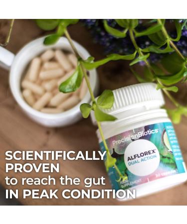 Alflorex Dual Action Probiotics - Reduce Fatigue with Bifidobacterium Longum - 30 Capsules - Buy Online on GoSupps.com