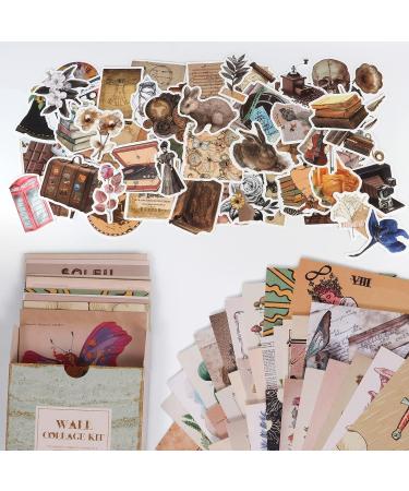 Puthiac 200PCS Vintage Photo Wall Collage Kit - Aesthetic Posters & Stickers for Vintage Room Decor and Scrapbooking - Buy Online on GoSupps.com