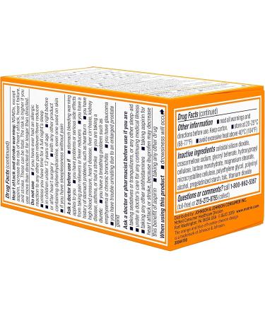 Motrin PM Pain Relief Caplets with 200 mg Ibuprofen & 38 mg Diphenhydramine Sleep Aid Nighttime Pain Reliever for Minor Aches & Pains Helps You Fall Asleep & Stay Asleep 20 ct - Buy Online on GoSupps.com