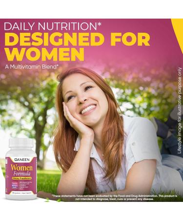 DANEEN Daily Multivitamin for Women - 36 Essential Ingredients - 90 Tablets - Vitamins for Women Multivitamin for Overall Wellness - Buy Online on GoSupps.com