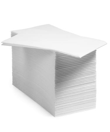 200 BloominGoods Disposable Bathroom Napkins | Single-Use Linen-Feel Guest Towels | Cloth-Like Hand Tissue Paper, White, 12" x 17" (Pack of 200) 1 200 Count (Pack of 1)