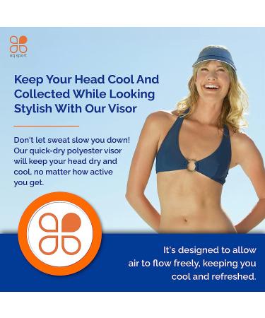EQ SPORT Lightweight Visors for Women & Men - Sun Visor Hat for Running, Golf, Tennis, Jogging, Beach & Hiking - Athletic Visors Grey - Buy Online on GoSupps.com